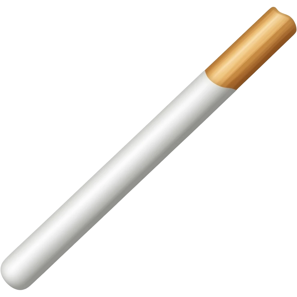 White one Pocky stick not biten emoji