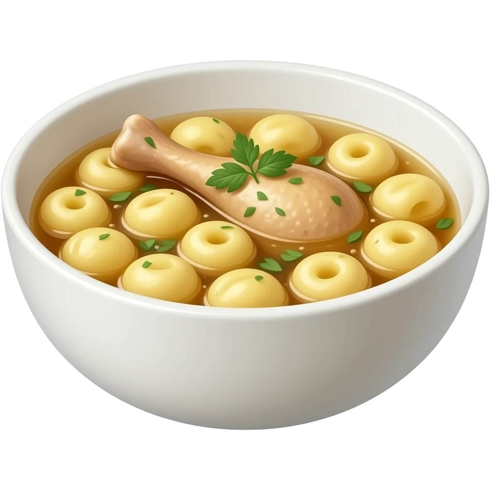 chicken and gnocci soup emoji