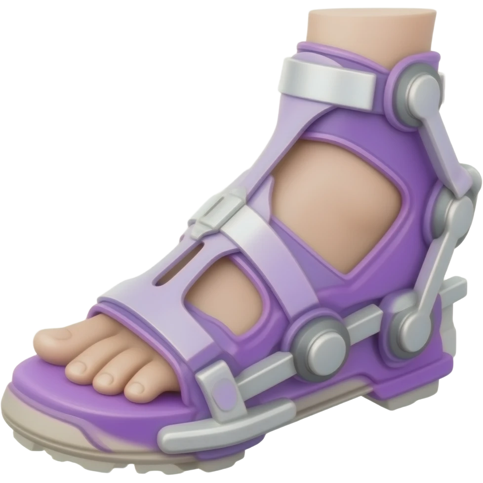 purple foot brace emoji