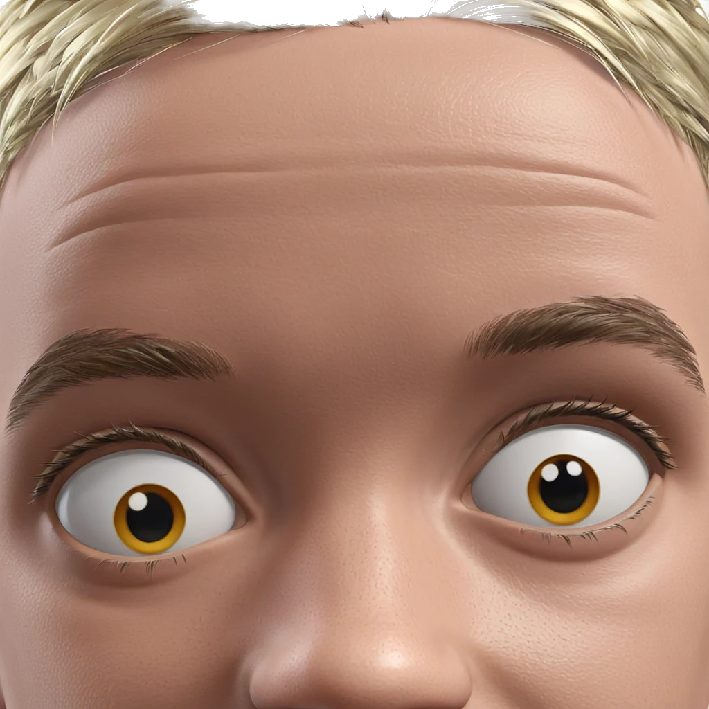 intense gaze of a boy emoji