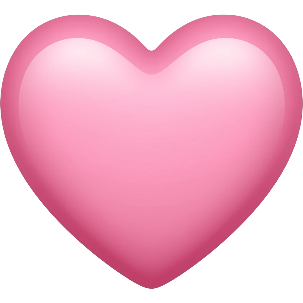 A very light pink heart emoji emoji