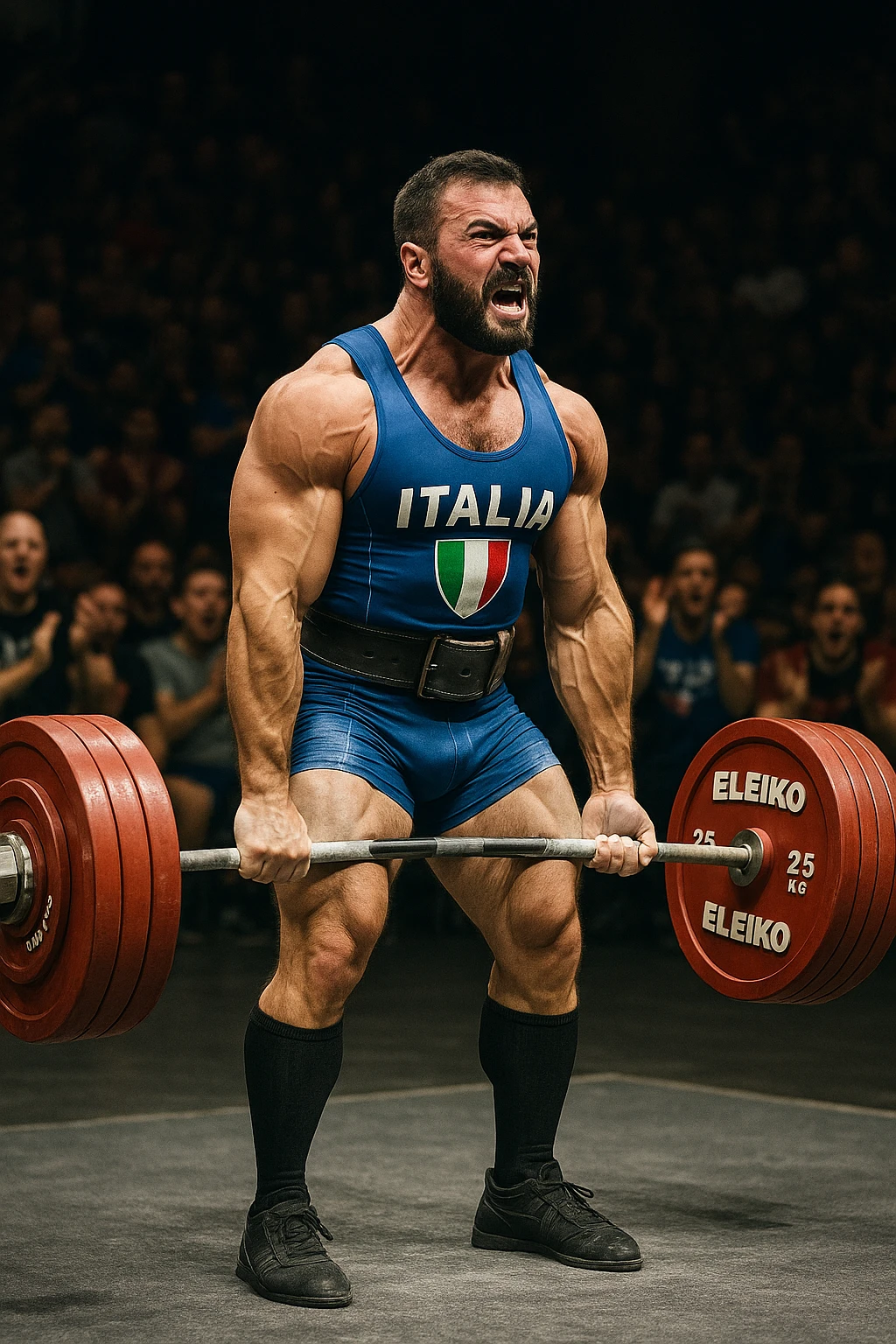 Powerlifter in gara che fa record grazie alla sua "PCT" in italiano emoji