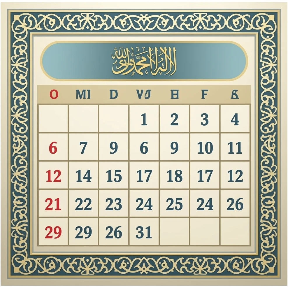 islamic calendar emoji