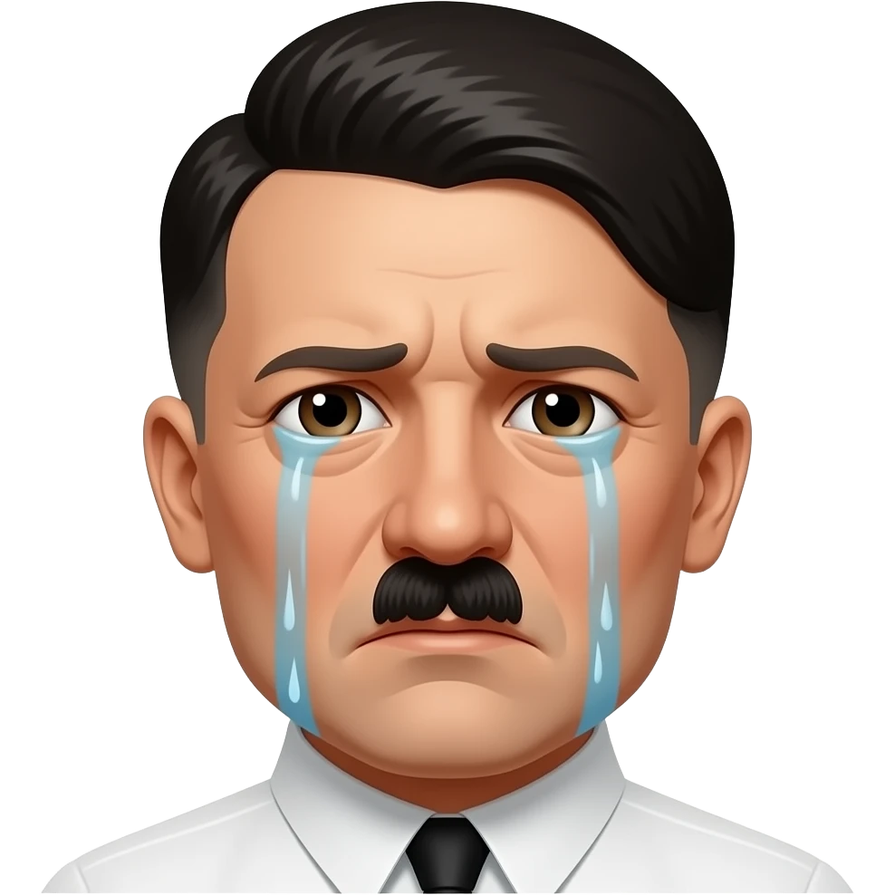 Adolf hitler crying emoji
