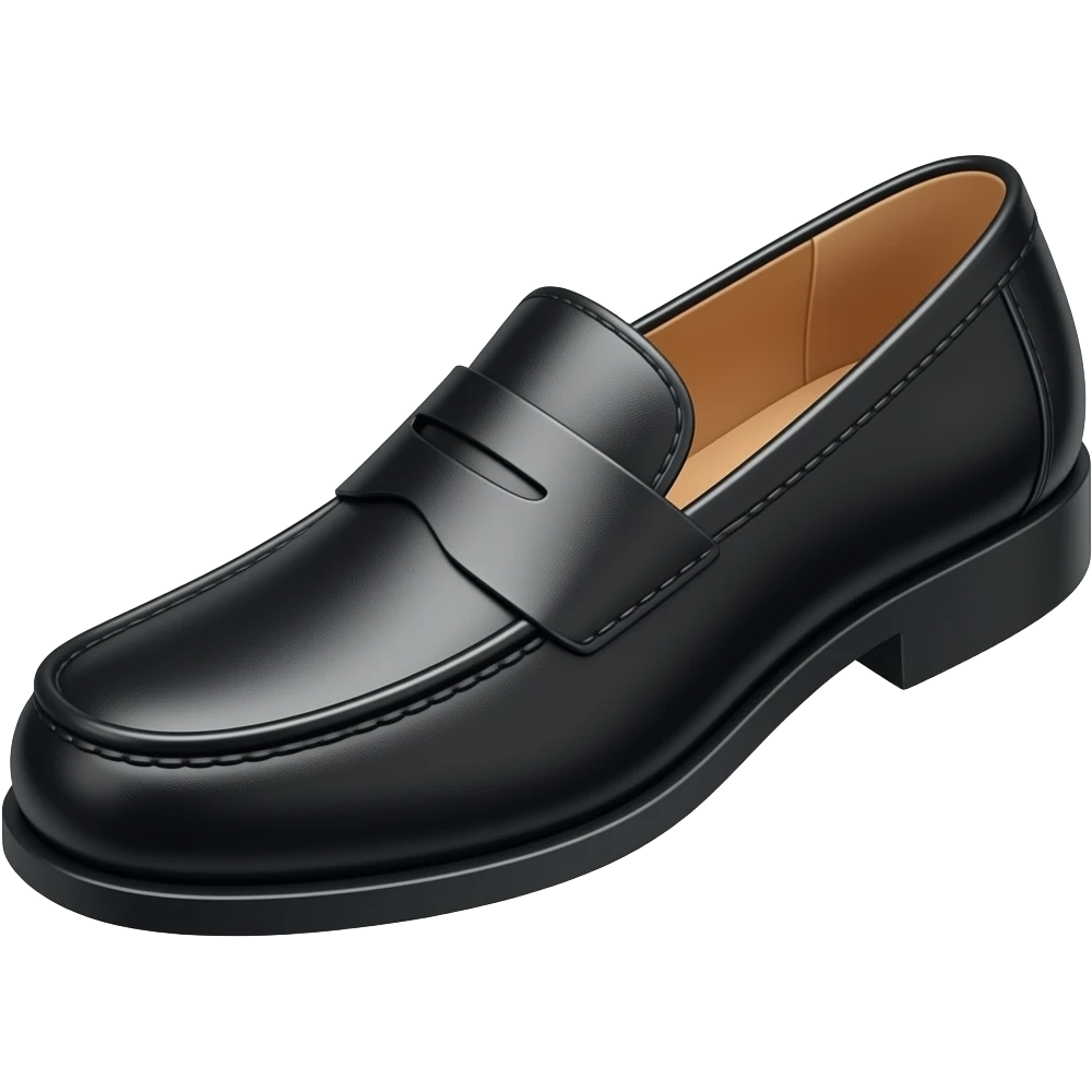 black loafer emoji