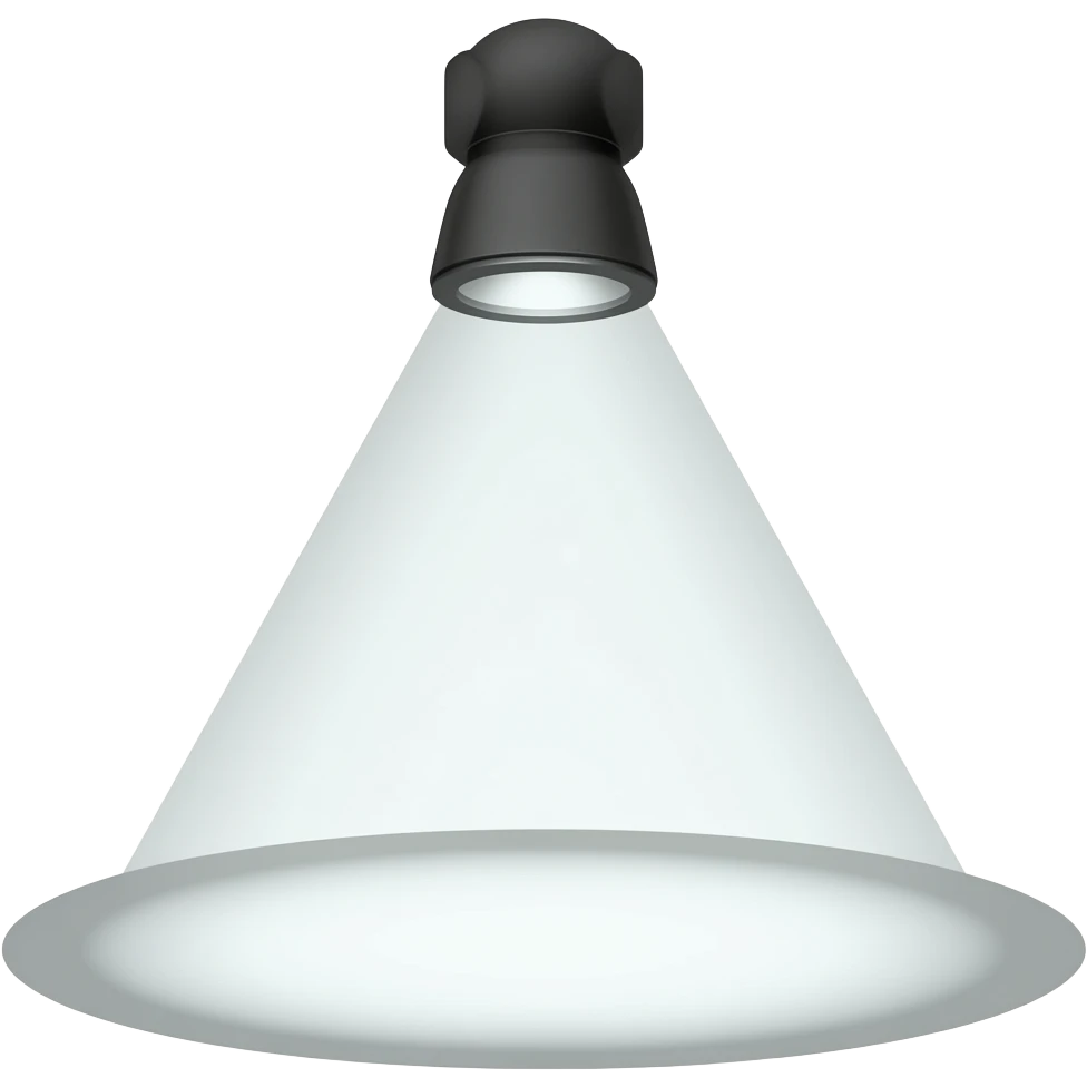 gobo light projecting a shape onto the graound emoji