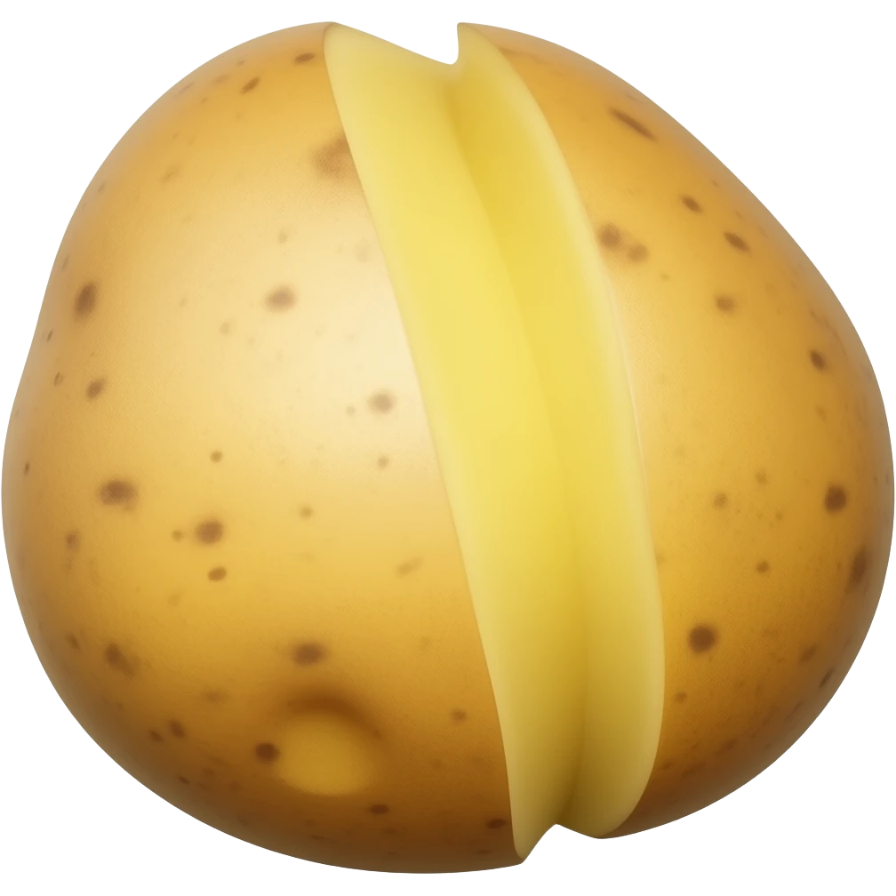 peeled potato emoji