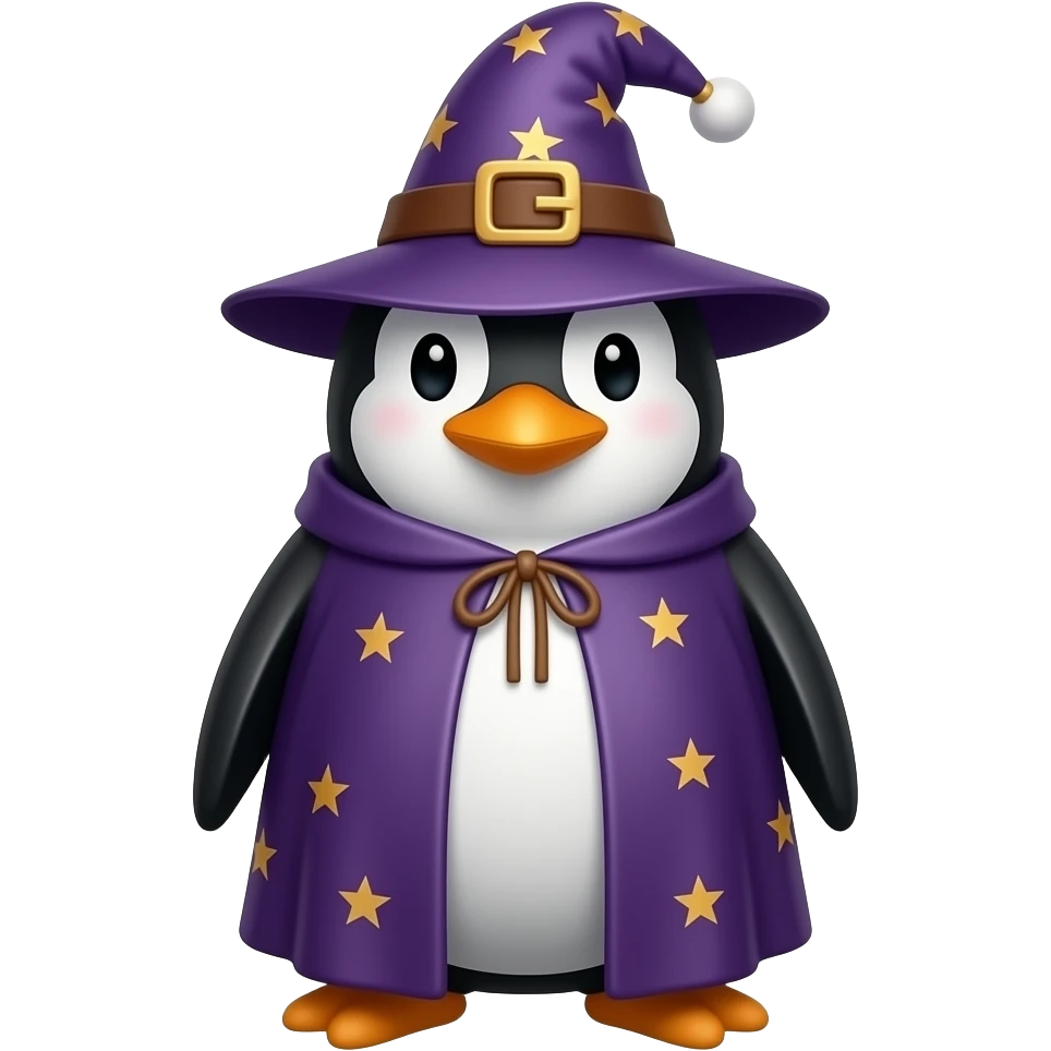 Penguin Wizard emoji