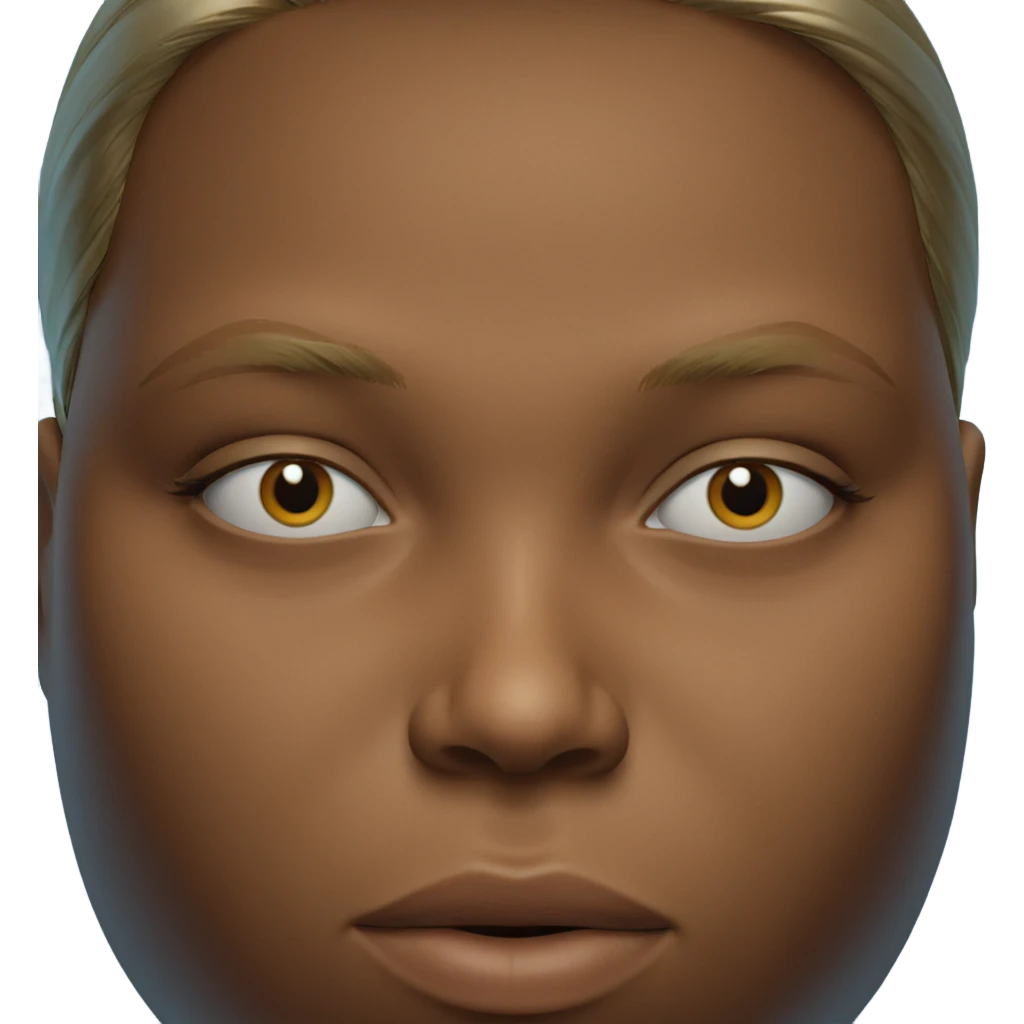 blonde girl looking at viewer emoji