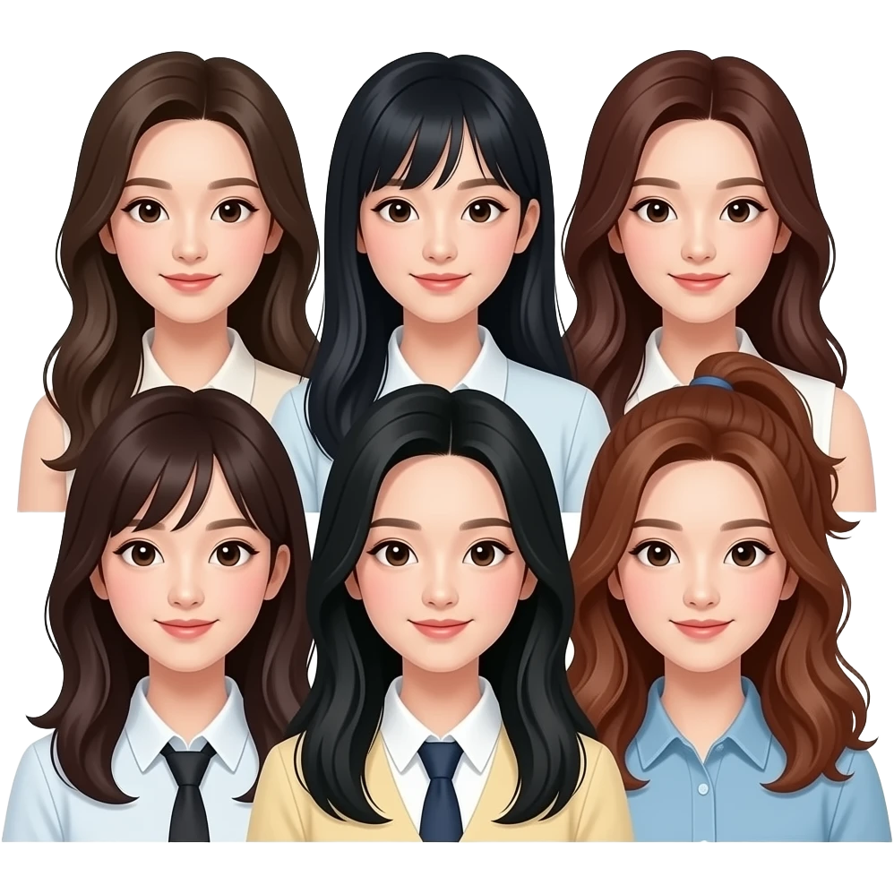 Chinese girl group emoji