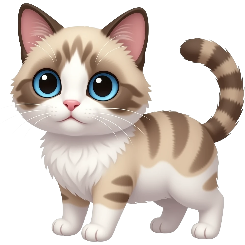 Katze, süß,klein,blaue augen emoji