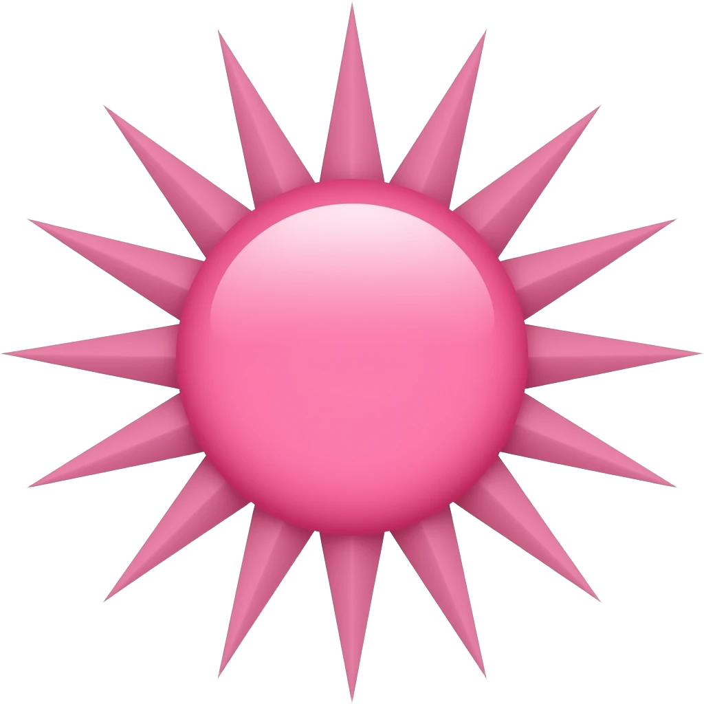 PINK STARBURST emoji