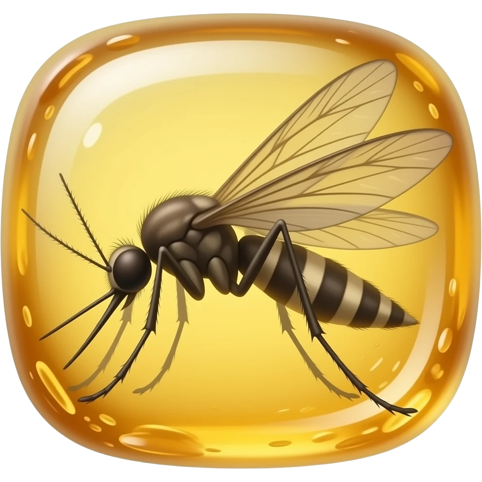 Mosquito en ambar emoji