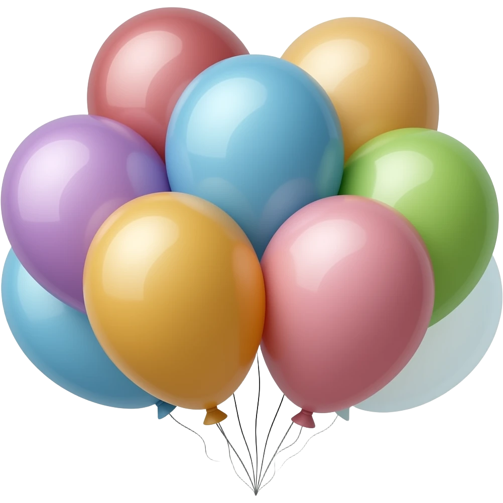 여러 개의 풍선 emoji