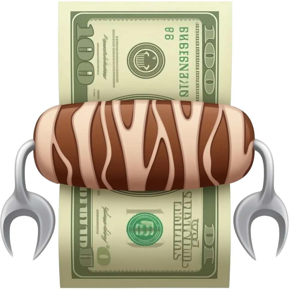bbq meat currency bill emoji