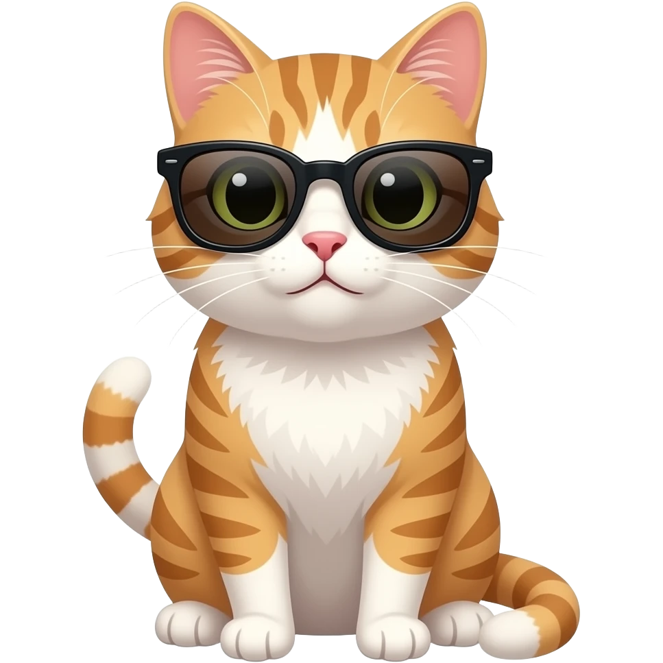 Cat wearing sunglasses emoji