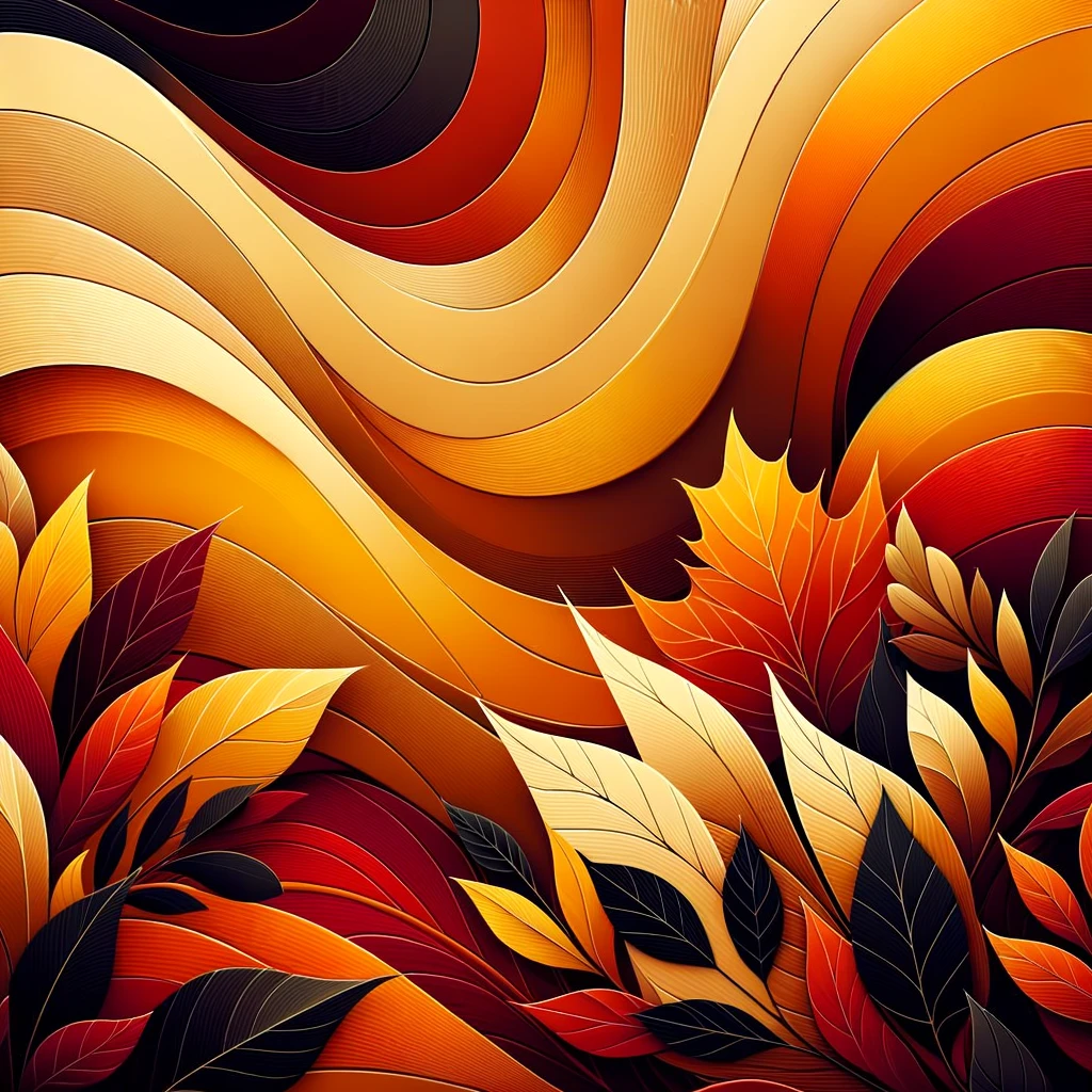 Minimal autumn background, smooth gradient blending warm fall colors (deep orange, golden yellow, burgundy, dark brown), soft and elegant, clean and modern design, no details emoji