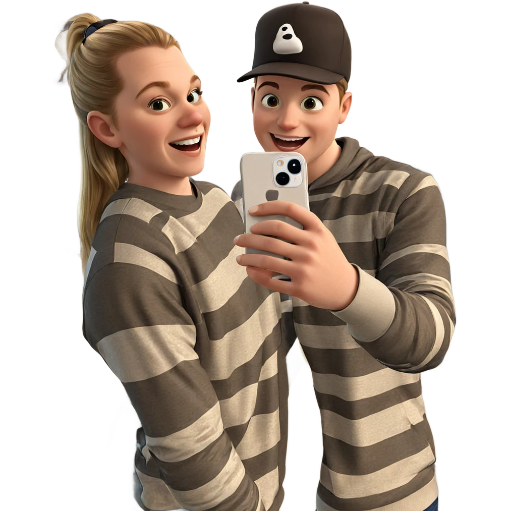 happy boy taking selfie emoji