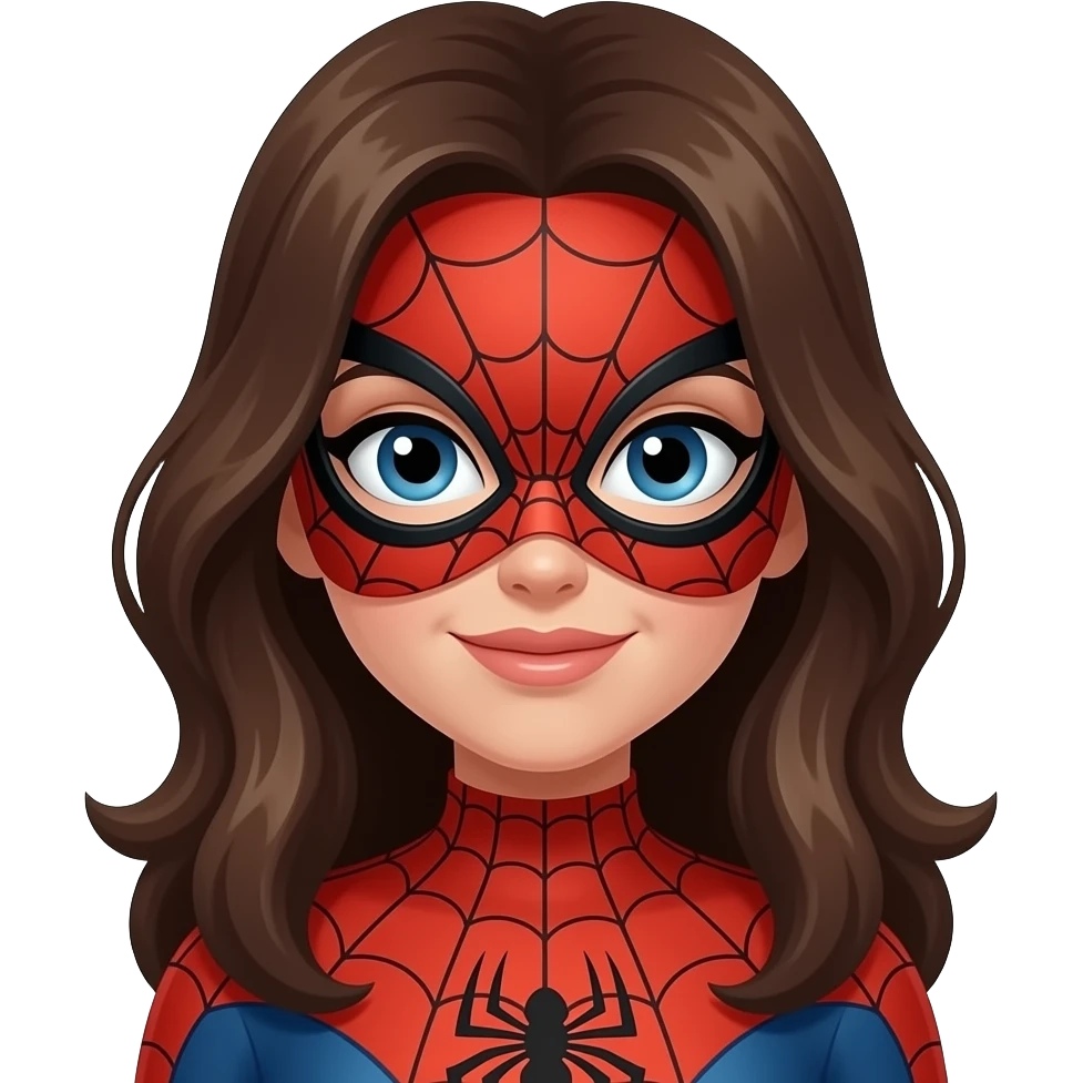 Spidy mask for aesthetic women emoji