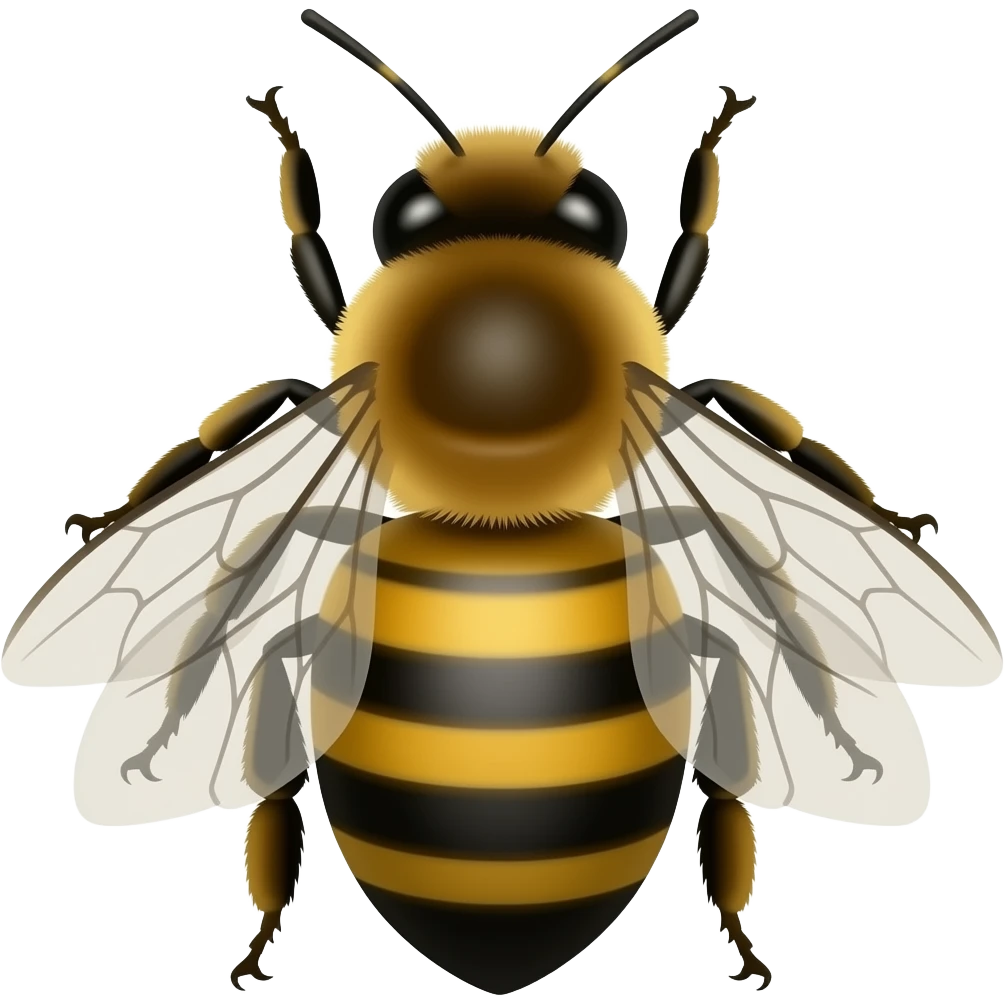 Queen honey bee emoji