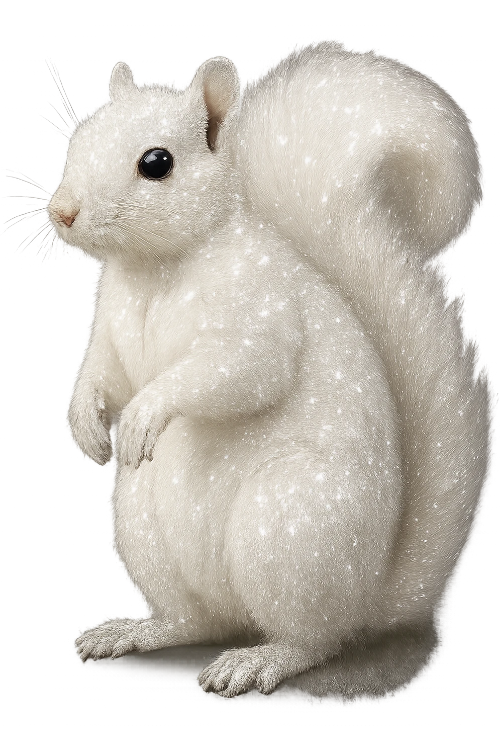 sparkly white squirrel emoji