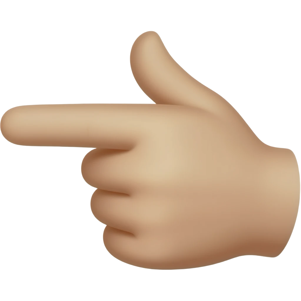 يد بتشاور عليا بالسبابه الي الامام emoji