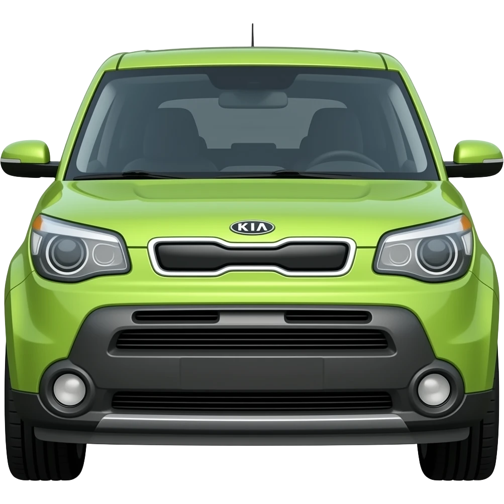 Lime green Kia soul emoji