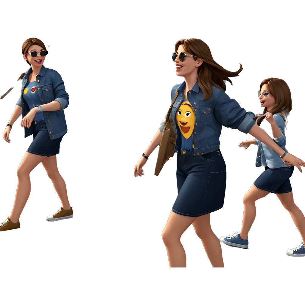 girls day out in denim emoji