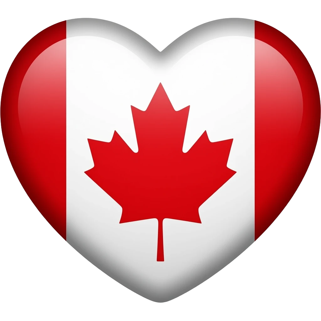 Canada heart flag emoji