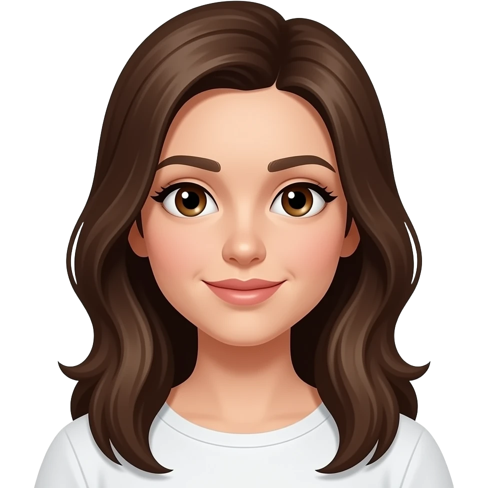 Kahverengi gözlü, kumral emoji