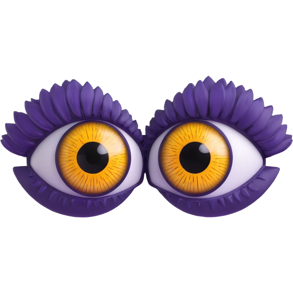 realistic 3D eyes with detailed iris emoji