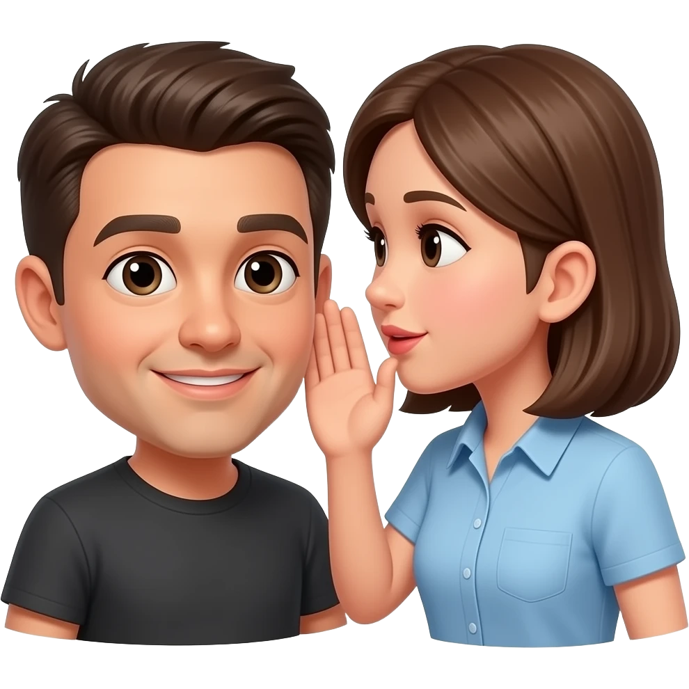 whisper to someone emoji