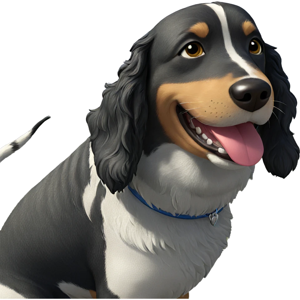 dog enjoying sunny day emoji