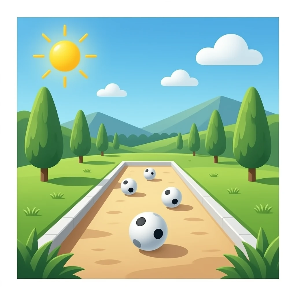 Faire un carreauà la petanque emoji