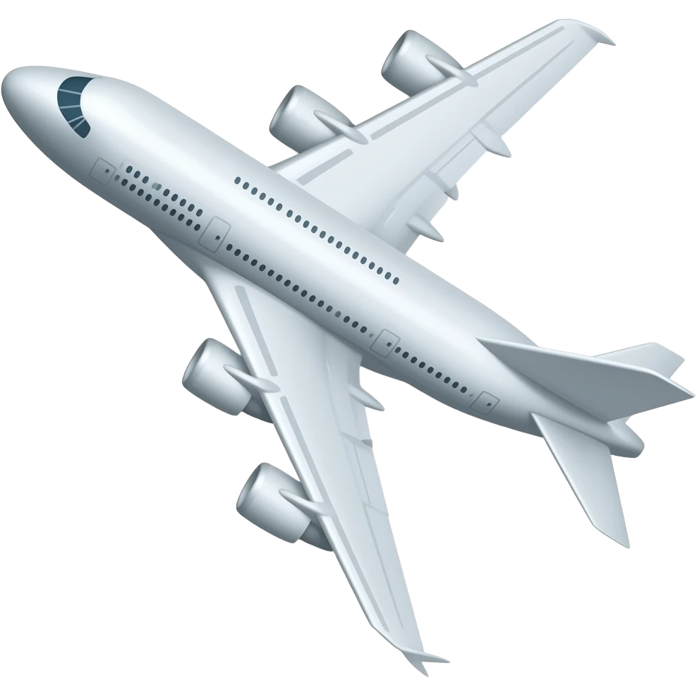 Airplane in real life emoji