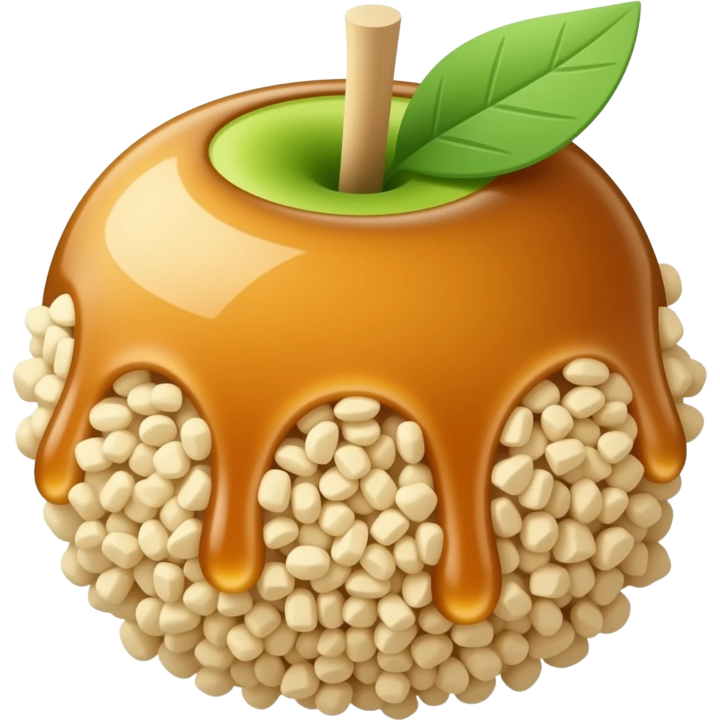 Toffee apple emoji
