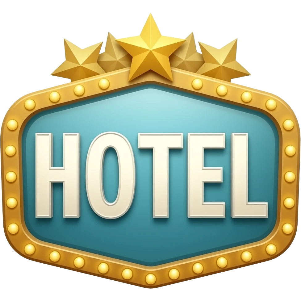 Hotel sign retro emoji