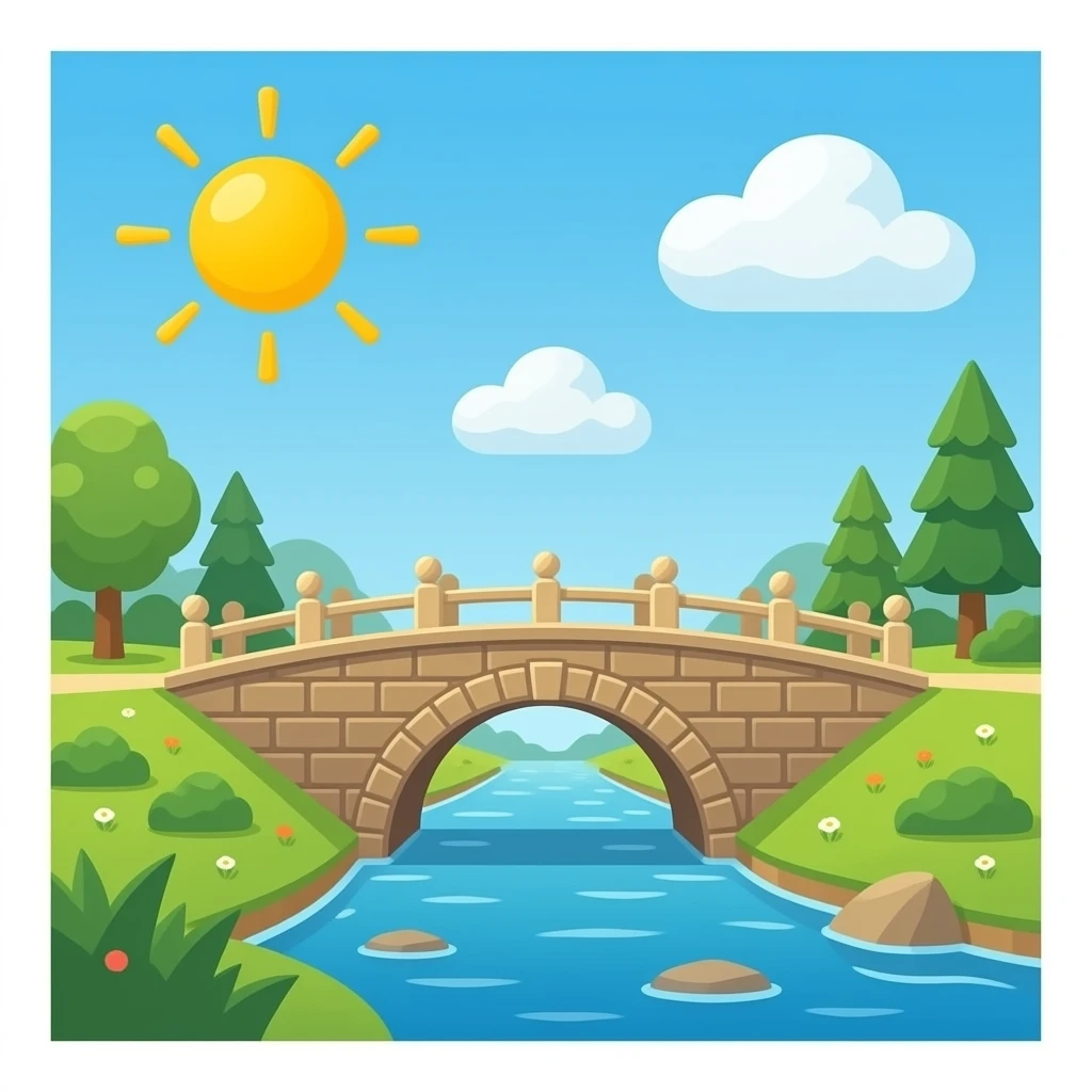 A bridge emoji