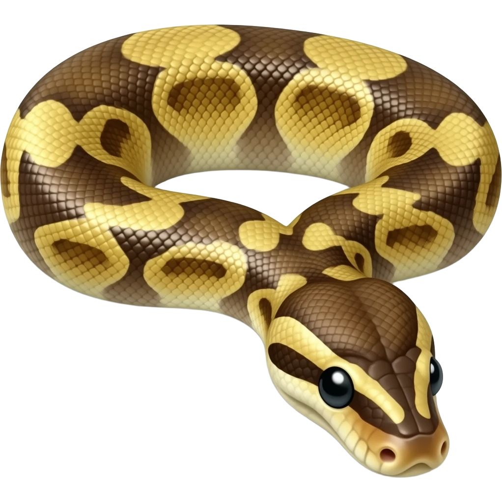 Snake sad ball python emoji