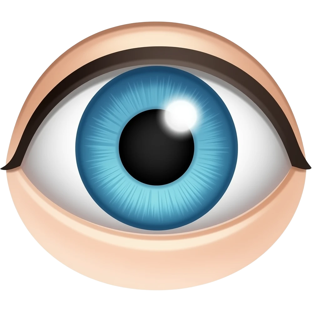 Ojos azules emoji