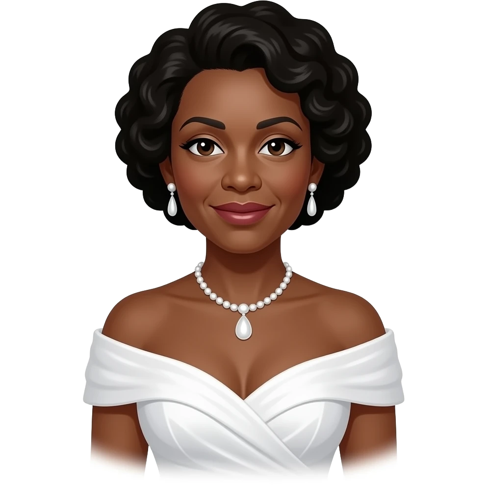 Marian Anderson with white opera outfit emoji