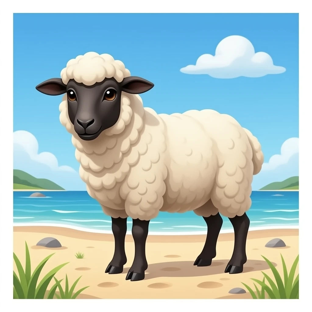 Hufsa on the beach emoji