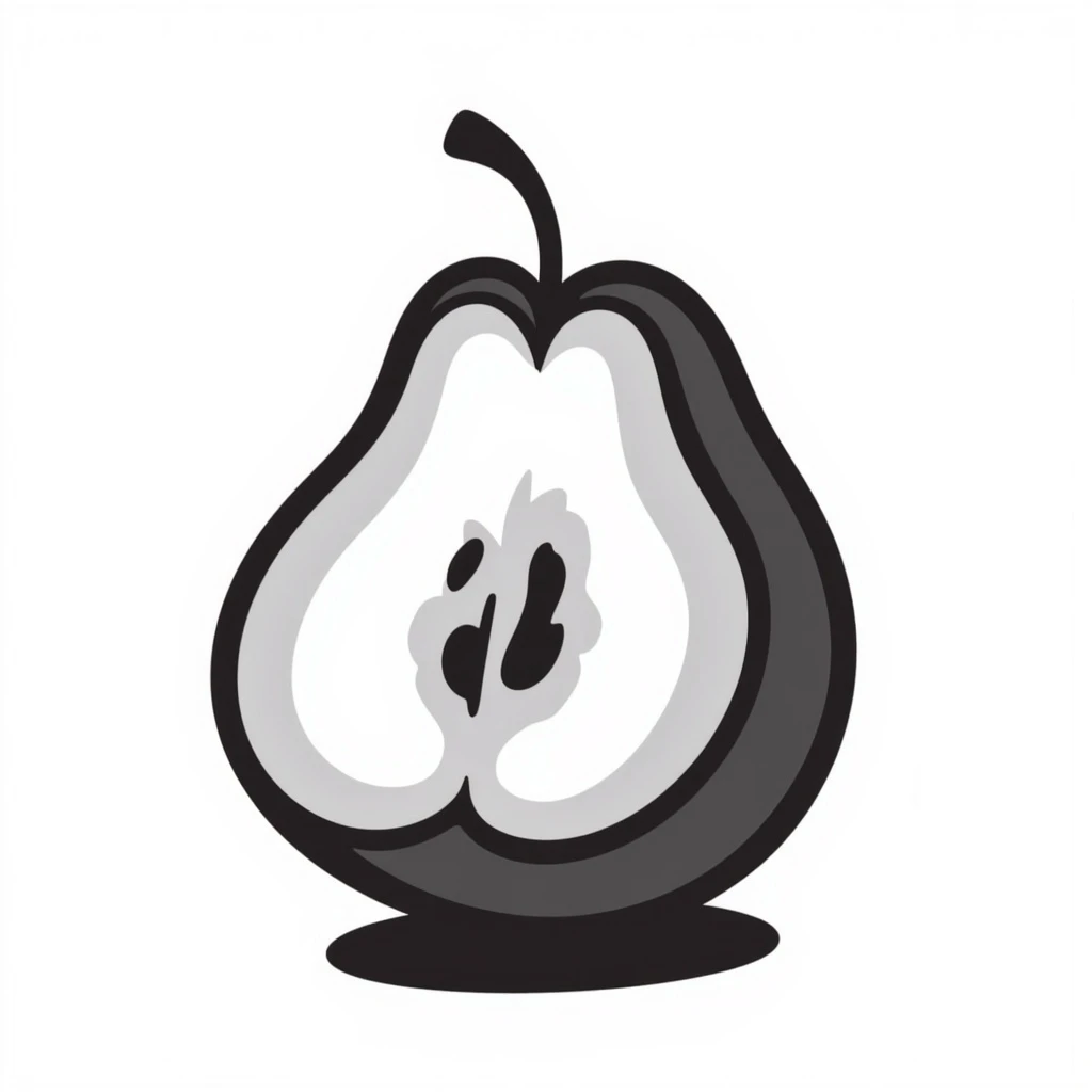 a plum with a bite mark emoji