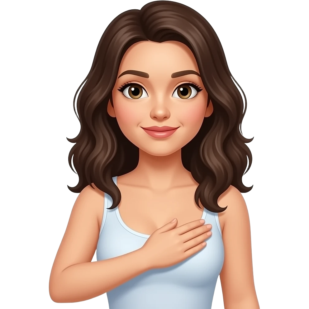 Caressing a boob emoji