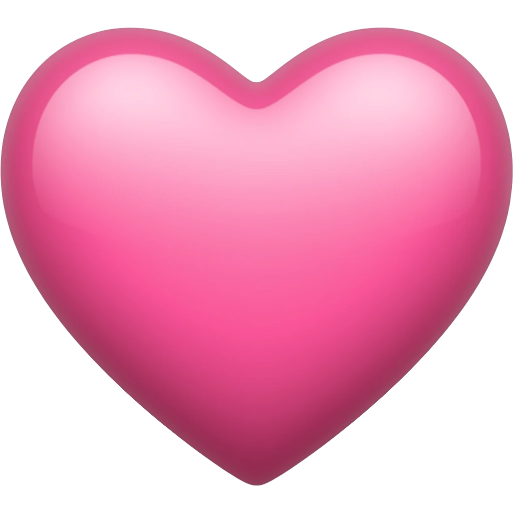 Emoji de coração rosa emoji