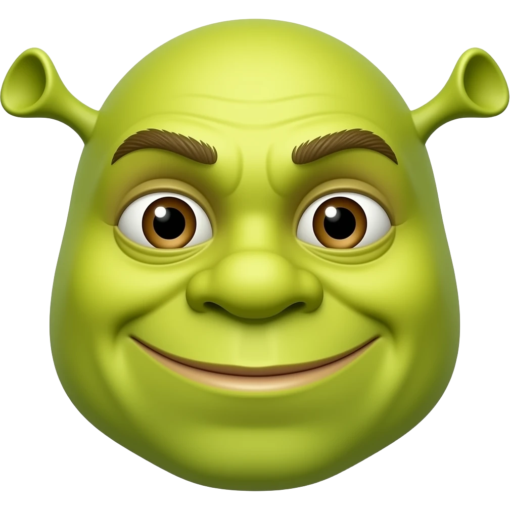 peut tu générer Shrek en emoji stp emoji