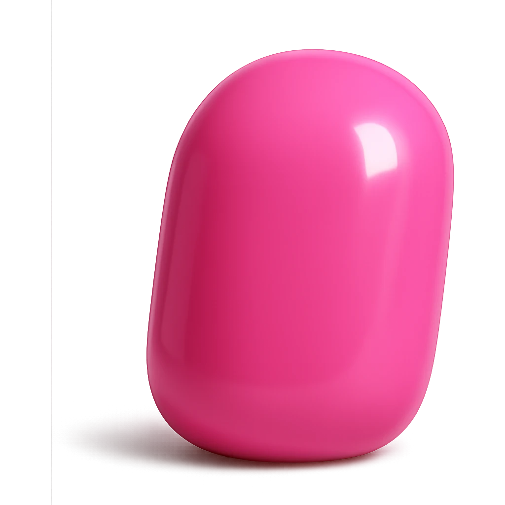 pink object, shiny and modern emoji