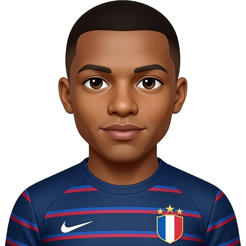 Realistic Mbappe in france emoji