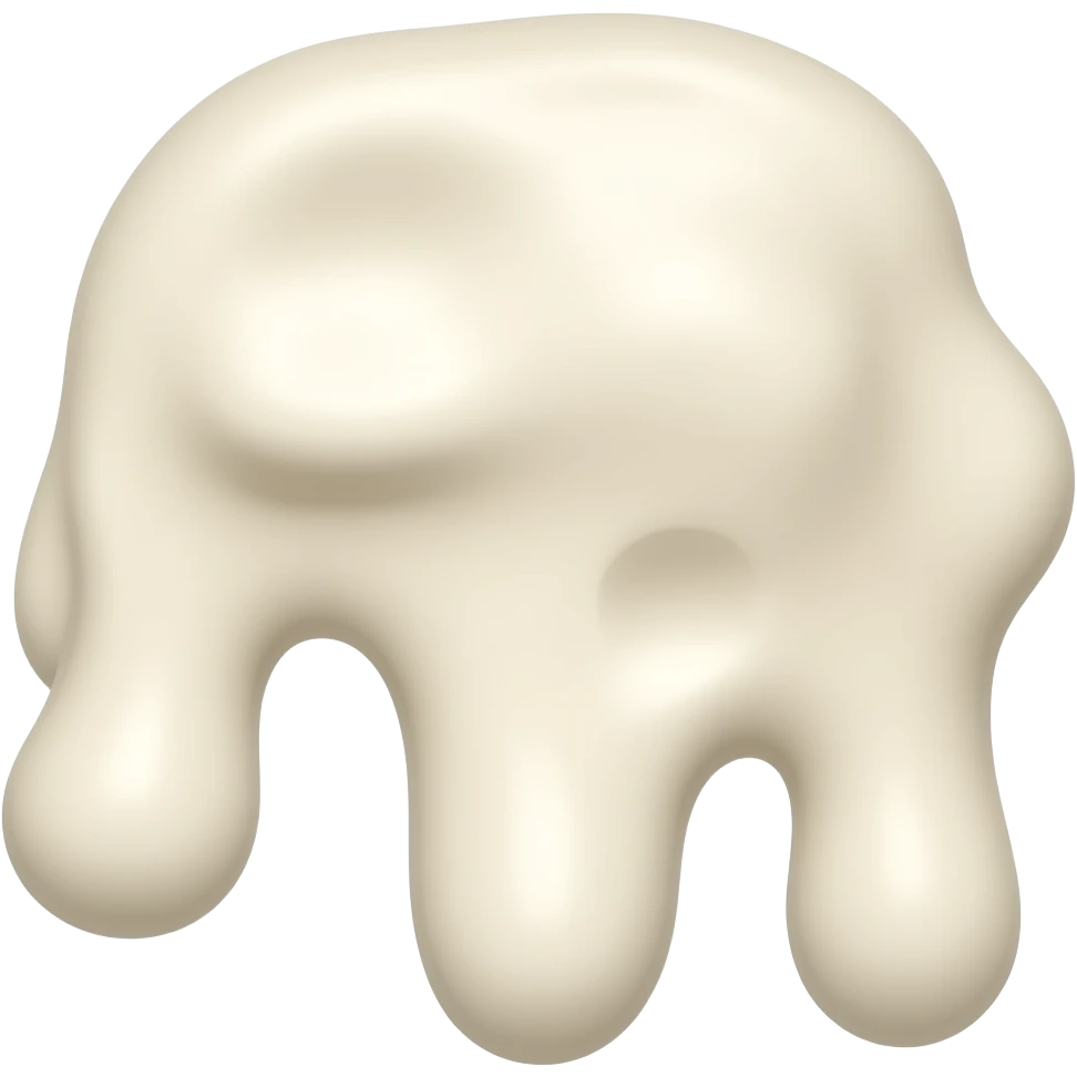 white gooey mess emoji