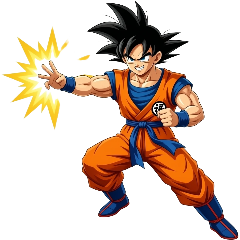 Goku doing Kamehameha emoji